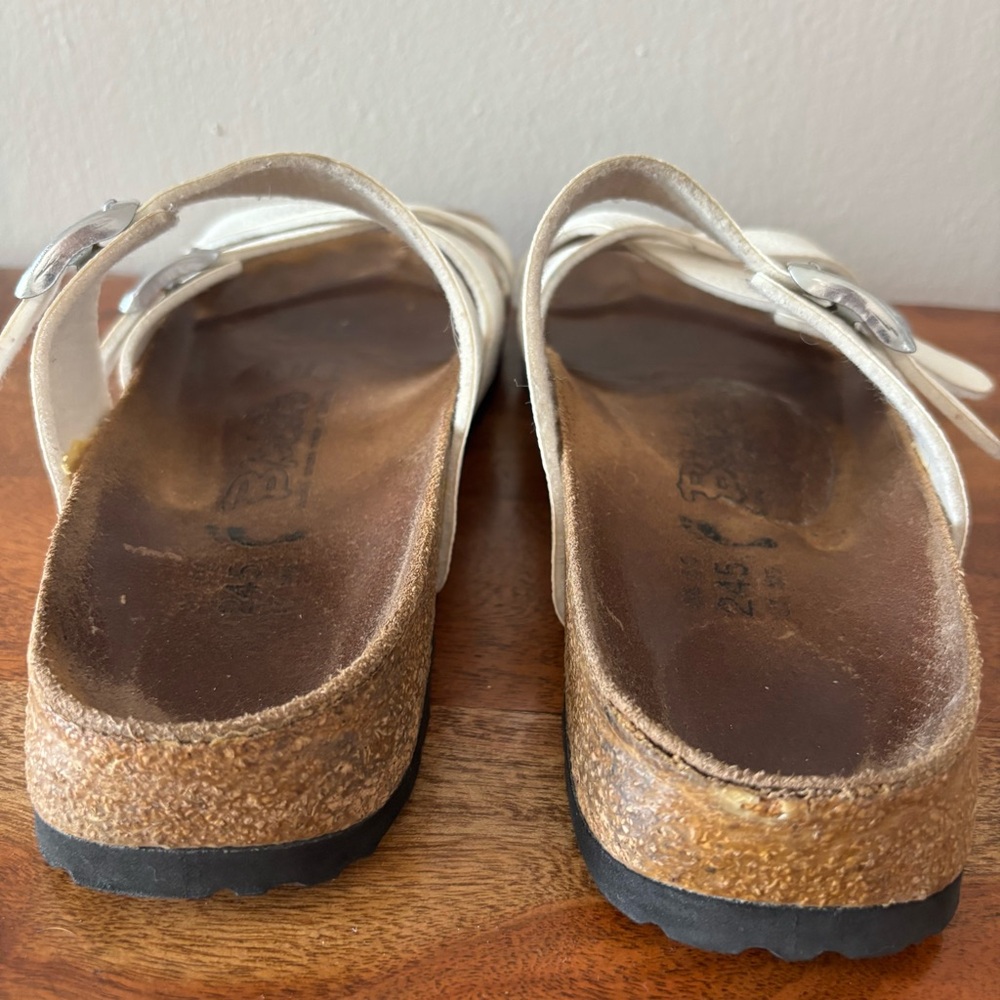 Birki’s Mayori-Style 245 White Strappy Sandal size 7 - Picture 6 of 8